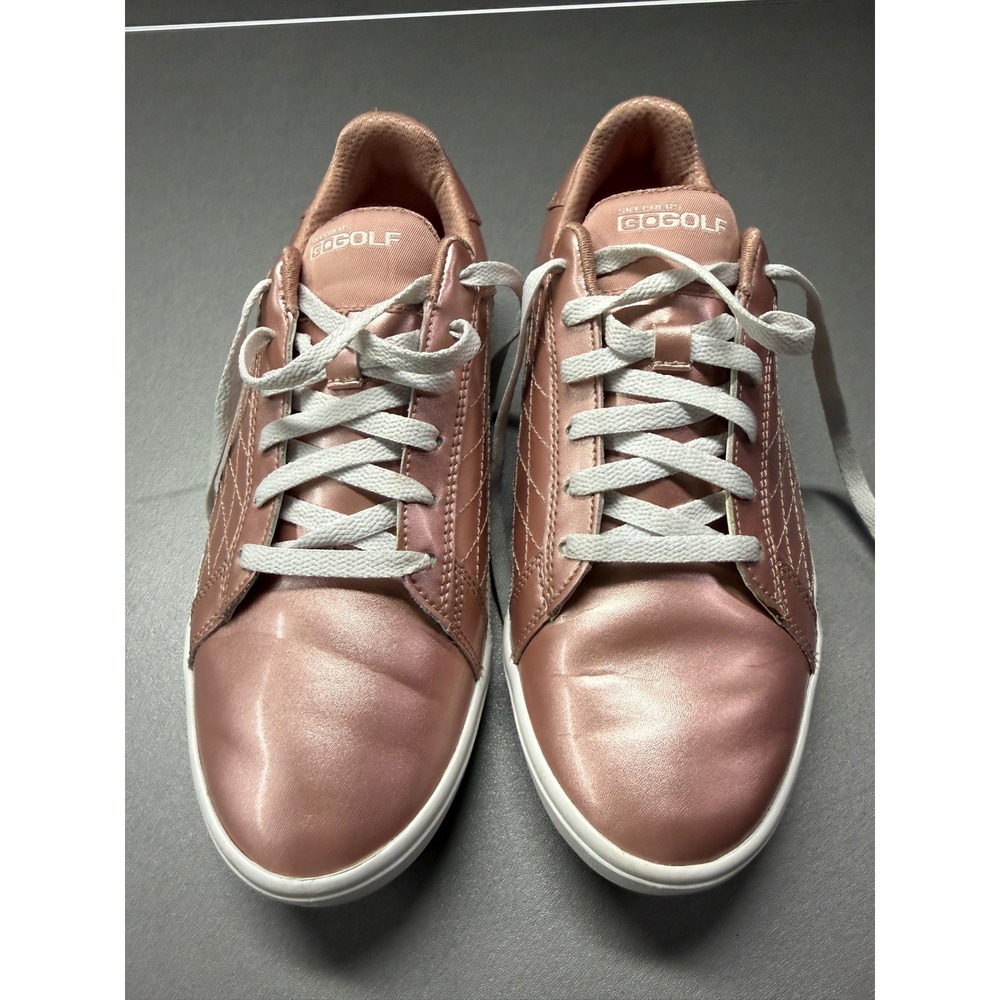 Skechers GO GOLF Rose Gold Quilted Spikeless Shoes 14881 RSGD Womens 8.5